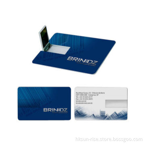 Card USB Flash Drive, Made of Plastic with High-speed of Reading and Writing